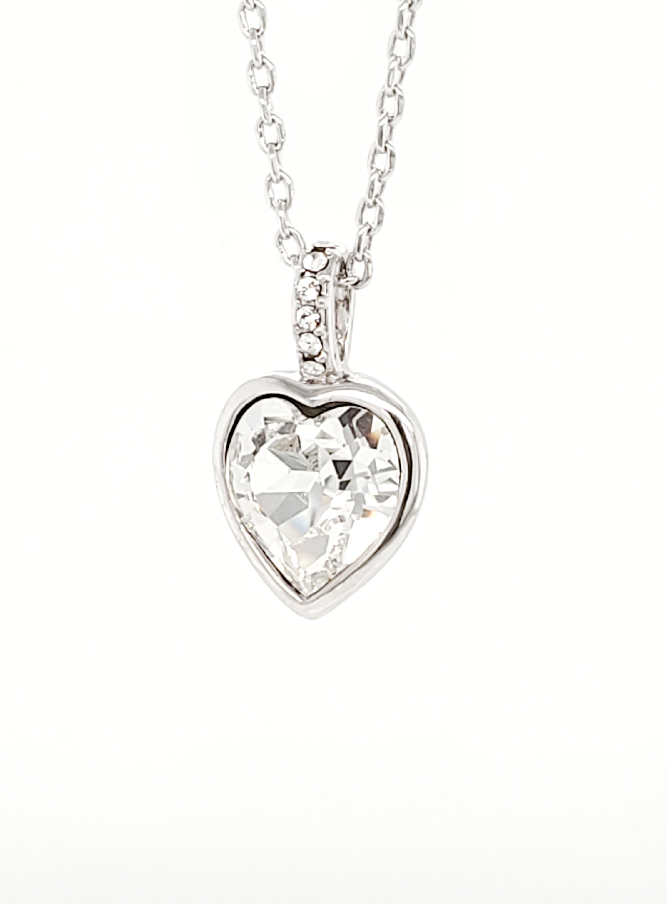 Swarovski Crystal Heart Pendant Necklace